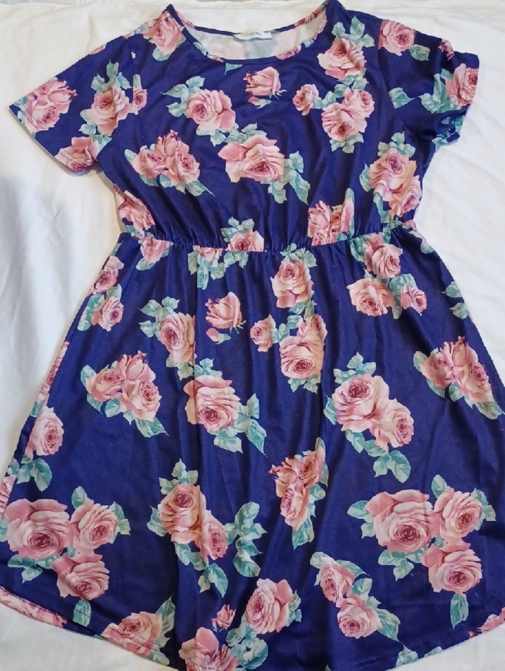 Floral Short Sleeve Dress